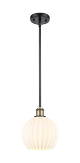 Ballston LED Mini Pendant in Black Antique Brass (405|516-1S-BAB-G1217-8WV)