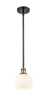 Ballston LED Mini Pendant in Black Antique Brass (405|516-1S-BAB-G1217-6WV)
