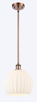Ballston LED Mini Pendant in Antique Copper (405|516-1S-AC-G1217-10WV)