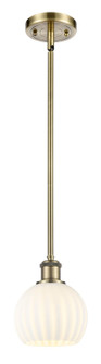 Ballston LED Mini Pendant in Antique Brass (405|516-1S-AB-G1217-6WV)