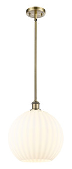 Ballston LED Mini Pendant in Antique Brass (405|516-1S-AB-G1217-12WV)