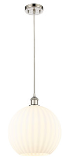 Ballston One Light Mini Pendant in Polished Nickel (405|516-1P-PN-G1217-12WV)