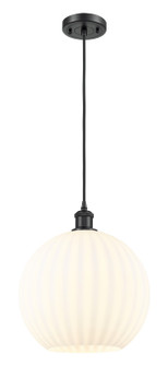 Ballston One Light Mini Pendant in Matte Black (405|516-1P-BK-G1217-12WV)