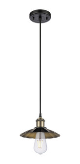 Ballston LED Mini Pendant in Black Antique Brass (405|516-1P-BAB-M17-BK)