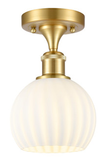 Ballston LED Semi-Flush Mount in Satin Gold (405|516-1C-SG-G1217-6WV)