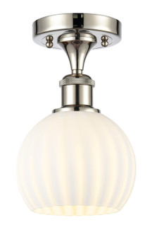 Ballston LED Semi-Flush Mount in Polished Nickel (405|516-1C-PN-G1217-6WV)