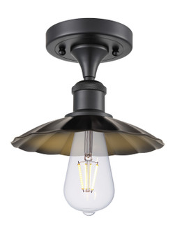 Ballston One Light Semi-Flush Mount in Matte Black (405|516-1C-BK-M17-BK)