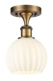 Ballston LED Semi-Flush Mount in Brushed Brass (405|516-1C-BB-G1217-6WV)