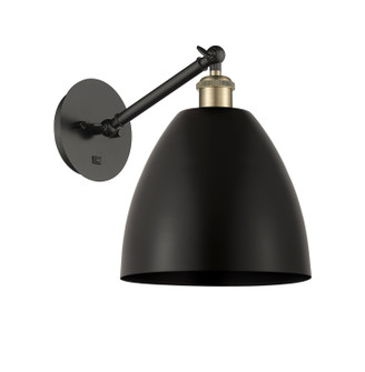 Ballston One Light Wall Sconce in Black Antique Brass (405|317-1W-BAB-MBD-9-BK)