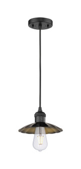 Franklin Restoration One Light Mini Pendant in Matte Black (405|201C-BK-M17-BK)