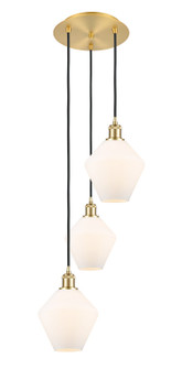Ballston LED Pendant in Satin Gold (405|113B-3P-SG-G652-8)