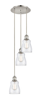 Ballston LED Pendant in Polished Nickel (405|113B-3P-PN-G392)