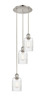 Ballston Three Light Pendant in Polished Nickel (405|113B-3P-PN-G342)