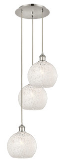 Ballston Three Light Pendant in Polished Nickel (405|113B-3P-PN-G1216-8WM)