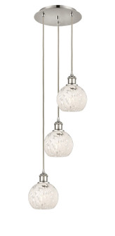 Ballston Three Light Pendant in Polished Nickel (405|113B-3P-PN-G1216-6WM)
