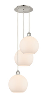 Ballston Three Light Pendant in Polished Nickel (405|113B-3P-PN-G121-10)