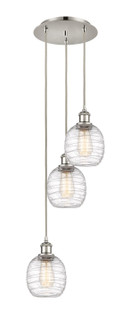 Ballston LED Pendant in Polished Nickel (405|113B-3P-PN-G1013)