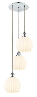 Ballston Three Light Pendant in Polished Chrome (405|113B-3P-PC-G1217-8WV)