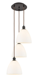 Ballston Three Light Pendant in Oil Rubbed Bronze (405|113B-3P-OB-GBD-91)