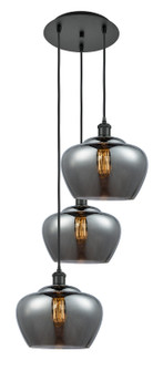 Ballston Three Light Pendant in Matte Black (405|113B-3P-BK-G93-L)