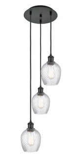 Ballston Three Light Pendant in Matte Black (405|113B-3P-BK-G292)