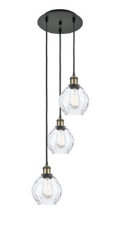 Ballston Three Light Pendant in Black Antique Brass (405|113B-3P-BAB-G362)