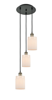 Ballston Three Light Pendant in Black Antique Brass (405|113B-3P-BAB-G341)