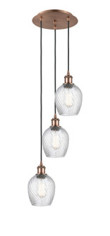 Ballston Three Light Pendant in Antique Copper (405|113B-3P-AC-G292)