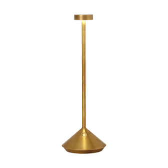 Moneta LED Table Lamp in Natural Brass (182|SLTB27127NB)