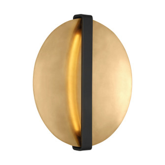 Cymbal LED Wall Sconce in Dark Bronze/Natural Brass (182|PBWS35327BZ/NB)