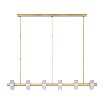 Laurel LED Linear Chandelier in Natural Brass (182|KWLS30327CNB)