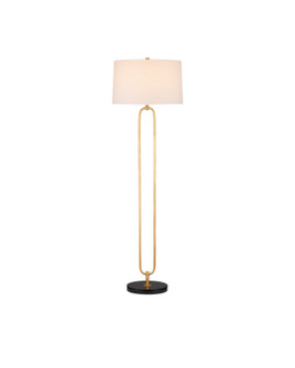 Glossary One Light Floor Lamp in Contemporary Gold Leaf/Black (142|8000-0144)
