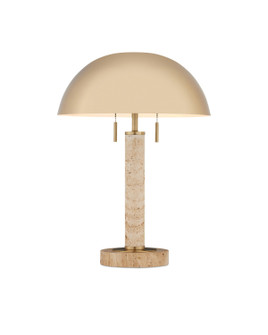 Miles Two Light Table Lamp in Natural/Polished Brass (142|6000-0914)