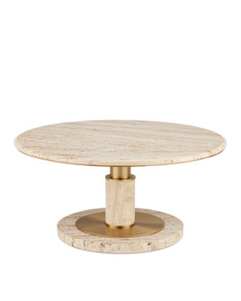 Miles Cocktail Table in Natural/Polished Brass (142|4000-0184)