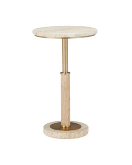 Miles Accent Table in Natural/Polished Brass (142|4000-0183)
