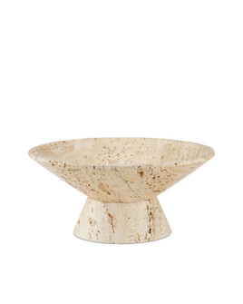 Lubo Travertine Bowl in Natural (142|1200-0812)