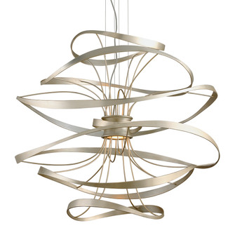 Calligraphy LED Chandelier in Silver Leaf (68|213-44-SL/SS)