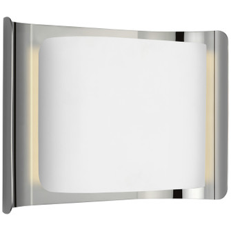 Penumbra LED Wall Sconce in Polished Nickel and White (268|WS 2071PN/WHT)