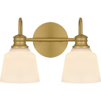 Hinton Two Light Bath in Aged Brass (10|HIN8614AB)