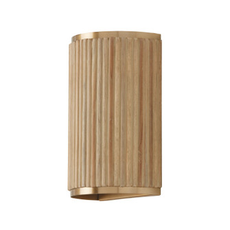 Donovan Two Light Wall Sconce in White Wash and Matte Brass (65|650721WS)