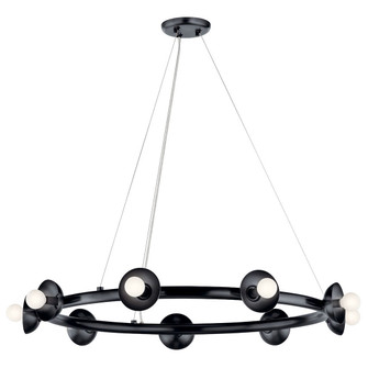 Palta Nine Light Chandelier in Black (12|52642BK)