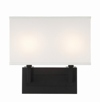 Durham Two Light Wall Sconce in Black Forged (60|DUR-A3542-BF)