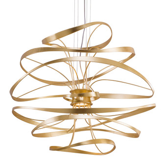Calligraphy LED Chandelier in Gold Leaf (68|216-44-GL/SS)