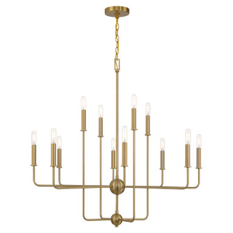 Avondale 12 Light Chandelier in Warm Brass (51|1-4046-12-322)