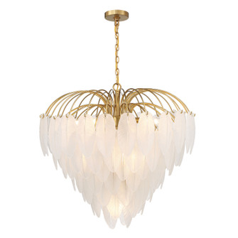 Boa Nine Light Chandelier in Warm Brass (51|1-3504-9-322)