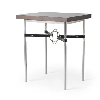 Equus Equus Wood Top Side Table in Dark Smoke (39|750114-07-02-LC-M1)