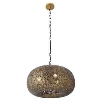 Moradabad Three Light Pendant in Gilded Brass (29|N1503-752)