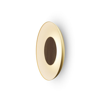Ramen LED Wall Sconce in Gold w/ Matte White Interior (240|RMW-12-SW-OWT-HW+24BD-GMW)
