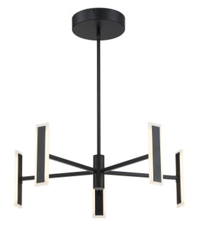 Edge LED Chandelier in Coal Black (42|P1415-66A-L)