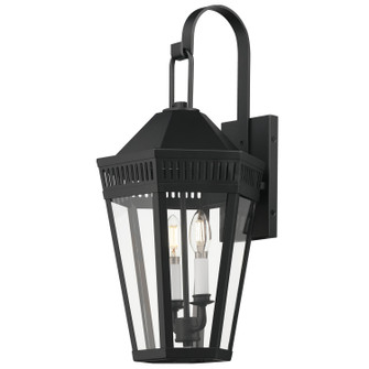 Oxford Two Light Outdoor Wall Sconce in Black (16|30594CLBK)